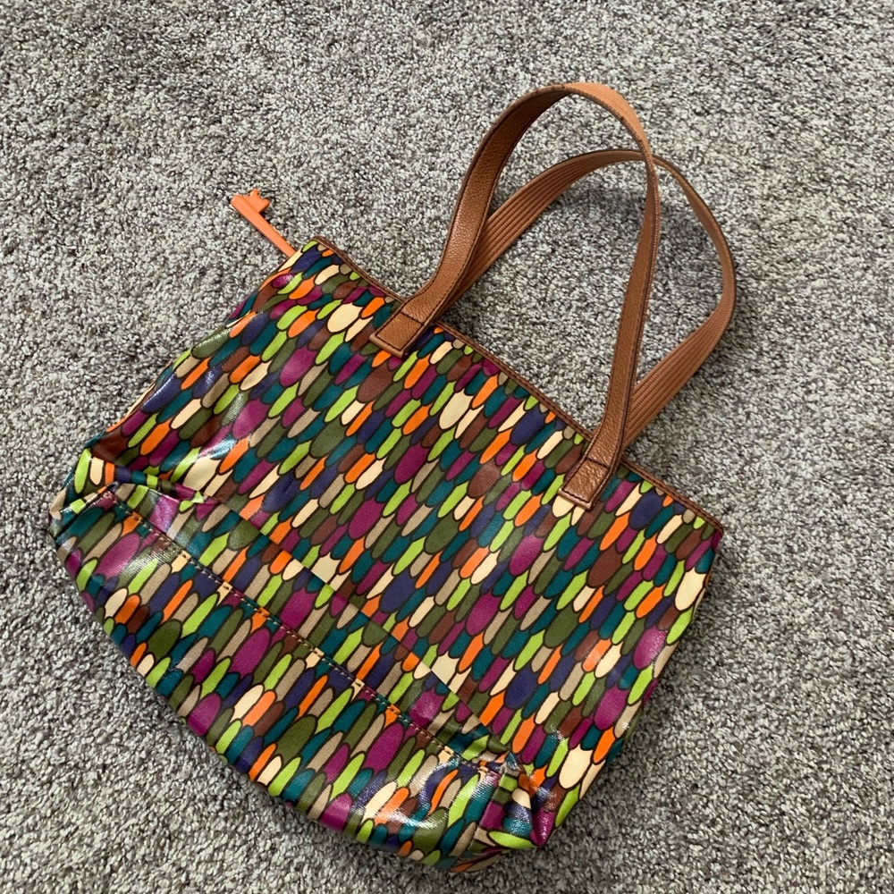 Fossil Key-Per Coated Canvas Tote - image 2